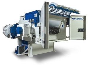 High throughput shredders for metal recycling, metal chips